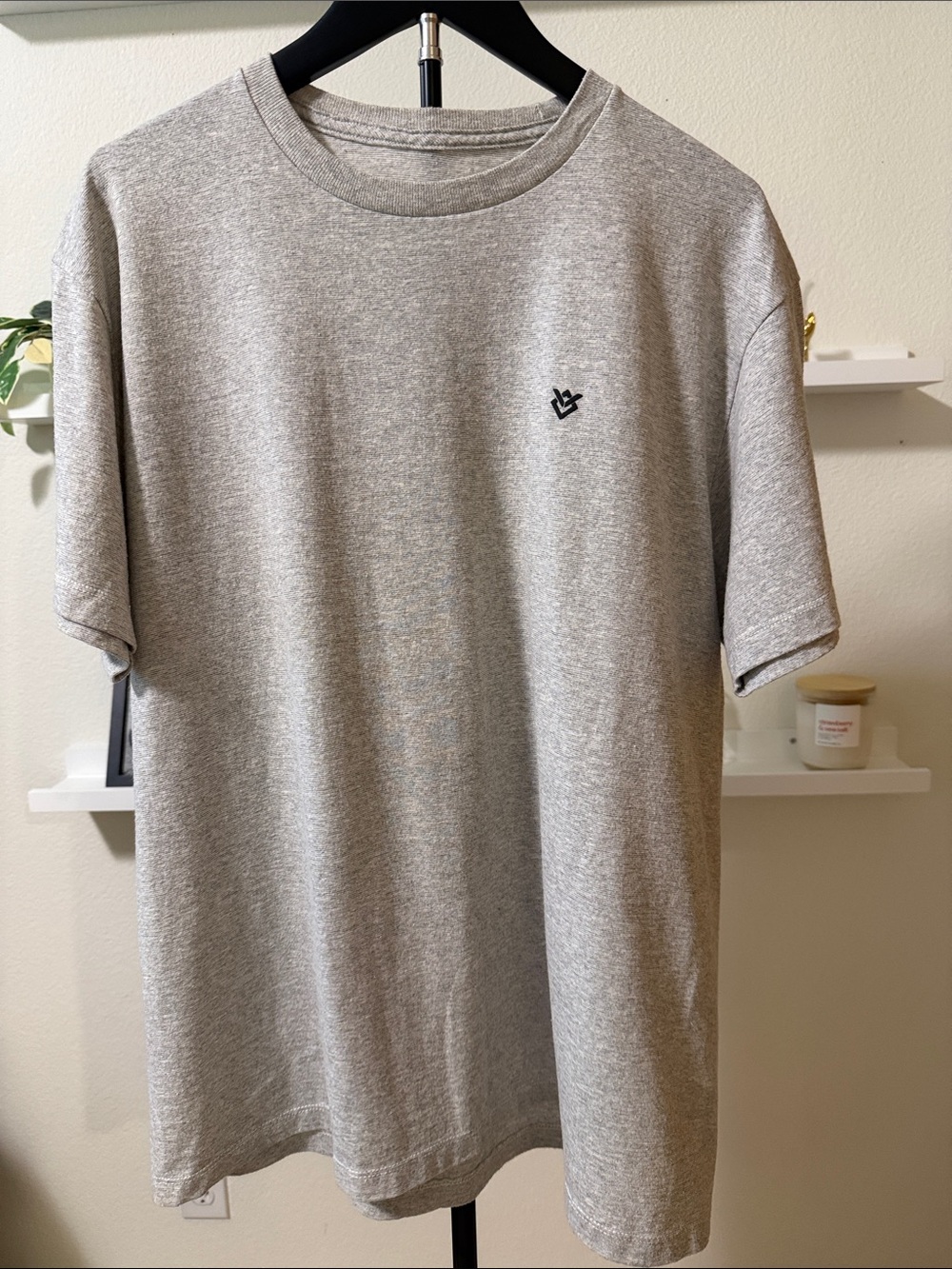 Men's Veece T Shirt Gray Large